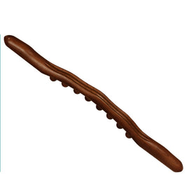 Eight-bead Beech Wood Carbonized Massage Stick Rolling Tendon Scraping Stick, Carbonized  53cm 8 Beads