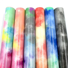 Load image into Gallery viewer, Clouds Watercolor Tie Dye Heat Transfer Vinyl Make Sign Pattern Cricut Film, 30x 50cm, 50 x 100cm