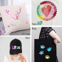 Load image into Gallery viewer, Clouds Watercolor Tie Dye Heat Transfer Vinyl Make Sign Pattern Cricut Film, 30x 50cm, 50 x 100cm