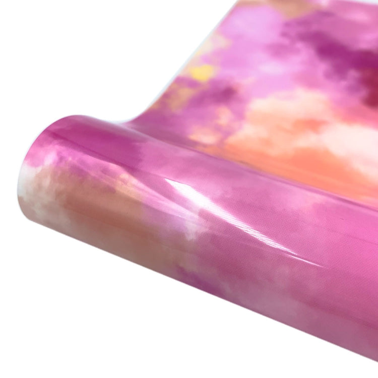 Clouds Watercolor Tie Dye Heat Transfer Vinyl Make Sign Pattern Cricut Film, 30x 50cm, 50 x 100cm
