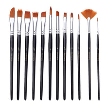 Load image into Gallery viewer, 18 In 1 Multipurpose Nylon Hair Watercolor Paintbrush Acrylic Paintbrush, Dark Blue, Light Blue