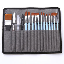 Load image into Gallery viewer, 18 In 1 Multipurpose Nylon Hair Watercolor Paintbrush Acrylic Paintbrush, Dark Blue, Light Blue