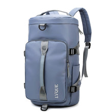 Load image into Gallery viewer, 375 Large-capacity Waterproof and Wear-resistant Crossbody Travel Backpack, Black, Fog Blue, Sky Blue, Taro Purple, Charming Purple, Cherry Pink, Light Pink, Jelly Green