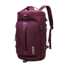 Load image into Gallery viewer, 375 Large-capacity Waterproof and Wear-resistant Crossbody Travel Backpack, Black, Fog Blue, Sky Blue, Taro Purple, Charming Purple, Cherry Pink, Light Pink, Jelly Green