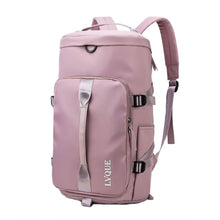 Load image into Gallery viewer, 375 Large-capacity Waterproof and Wear-resistant Crossbody Travel Backpack, Black, Fog Blue, Sky Blue, Taro Purple, Charming Purple, Cherry Pink, Light Pink, Jelly Green