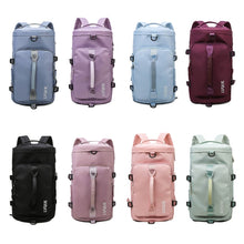 Load image into Gallery viewer, 375 Large-capacity Waterproof and Wear-resistant Crossbody Travel Backpack, Black, Fog Blue, Sky Blue, Taro Purple, Charming Purple, Cherry Pink, Light Pink, Jelly Green