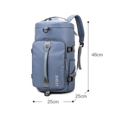 Load image into Gallery viewer, 375 Large-capacity Waterproof and Wear-resistant Crossbody Travel Backpack, Black, Fog Blue, Sky Blue, Taro Purple, Charming Purple, Cherry Pink, Light Pink, Jelly Green