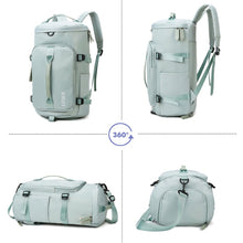 Load image into Gallery viewer, 375 Large-capacity Waterproof and Wear-resistant Crossbody Travel Backpack, Black, Fog Blue, Sky Blue, Taro Purple, Charming Purple, Cherry Pink, Light Pink, Jelly Green