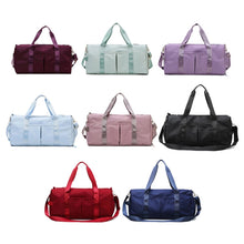 Load image into Gallery viewer, 20200 Large Capacity Waterproof Sports Fitness Messenger Bag, Size:, S (Black), S (Pink), S (Wine Red), S (Light Purple), S (Fruit Green), S (Light Blue), S (Dark Blue), L (Light Grey), L (Pink), L (Taro Purple), L (Light Blue), L (Fruit Green), L (Bla...