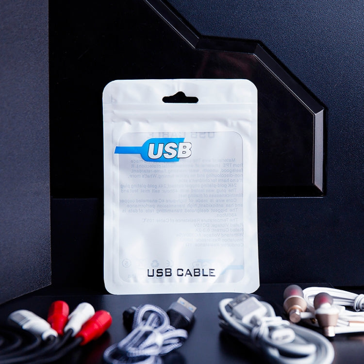 100 PCS  USB Cable Packaging Bag Data Cable Bag Ziplock Bag