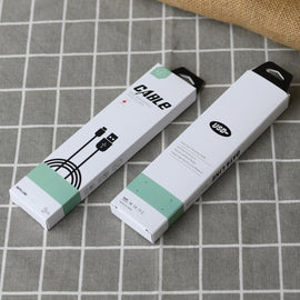 50 PCS Data Cable Packaging Carton Mobile Phone Charging Cable Storage Box