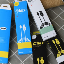 Load image into Gallery viewer, 50 PCS Data Cable Packaging Carton Mobile Phone Charging Cable Storage Box