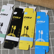 Load image into Gallery viewer, 50 PCS Data Cable Packaging Carton Mobile Phone Charging Cable Storage Box