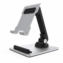 Load image into Gallery viewer, Portable Mobile Phone Tablet Desktop Stand, K5 Silver, All Metal Silver, All Metal Gray, Square Swivel Silver, Square Swivel Dark Gray