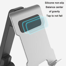 Load image into Gallery viewer, Portable Mobile Phone Tablet Desktop Stand, Square Swivel Dark Gray