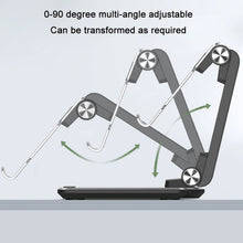 Load image into Gallery viewer, Portable Mobile Phone Tablet Desktop Stand, Square Swivel Dark Gray