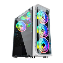 Load image into Gallery viewer, Computer CPU RGB luminous Radiator, 1 Fan+Remote Control, 2 Fans+Remote Control, 3 Fans+Remote Control, 4 Fans+Remote Control, 5 Fans+Remote Control, 6 Fans+Remote Control, 7 Fans+Remote Control, 8 Fans+Remote Control