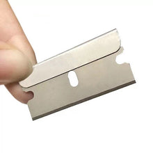 Load image into Gallery viewer, 100 PCS A25 Car Film Mobile Phone Screen Auxiliary Tool Single Sided Stainless Steel Blade