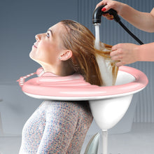 Load image into Gallery viewer, Household Pregnant And Elderly Recline Shampoo Basin Hair Care, Black, Pink, Pink+Drain Pocket, Black+Drain Pocket