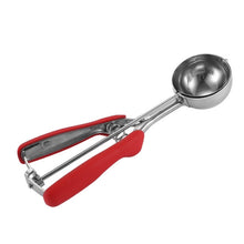Load image into Gallery viewer, 304 Stainless Steel Silicone Handle Ice Cream Scoop, Diameter, 4cm, 5cm, 6cm