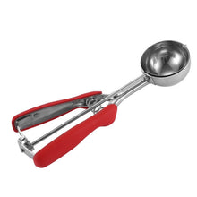 Load image into Gallery viewer, 304 Stainless Steel Silicone Handle Ice Cream Scoop, Diameter, 4cm, 5cm, 6cm