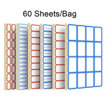 Load image into Gallery viewer, 2 Bags Handwritten Self-adhesive Small Label Stickers, 4608 Red 50x28mm, 4608 Blue 50x28mm, 4621 Red 26x15mm, 4621 Blue 26x15mm, 4622 Red 28x20mm, 4622 Blue 28x20mm, 4623 Red 28x20mm, 4623 Blue 28x20mm, 4625 Red 37x25mm, 4625 Blue 37x25mm              ...