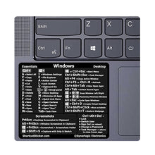 Load image into Gallery viewer, PC Reference Keyboard Shortcut Sticker Adhesive For PC Laptop Desktop, Black