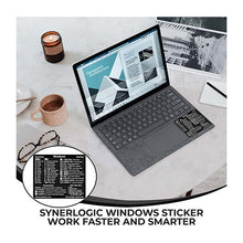 Load image into Gallery viewer, PC Reference Keyboard Shortcut Sticker Adhesive For PC Laptop Desktop, Black