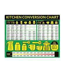 Load image into Gallery viewer, Kitchen Condiment Recipe Conversion Chart Magnetic Waterproof Sticker