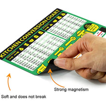 Load image into Gallery viewer, Kitchen Condiment Recipe Conversion Chart Magnetic Waterproof Sticker