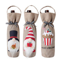 Load image into Gallery viewer, Christmas Decoration Supplies Tote Bottle Cover Champagne Red Wine Bag