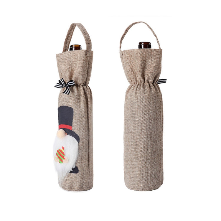 Christmas Decoration Supplies Tote Bottle Cover Champagne Red Wine Bag