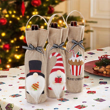 Load image into Gallery viewer, Christmas Decoration Supplies Tote Bottle Cover Champagne Red Wine Bag