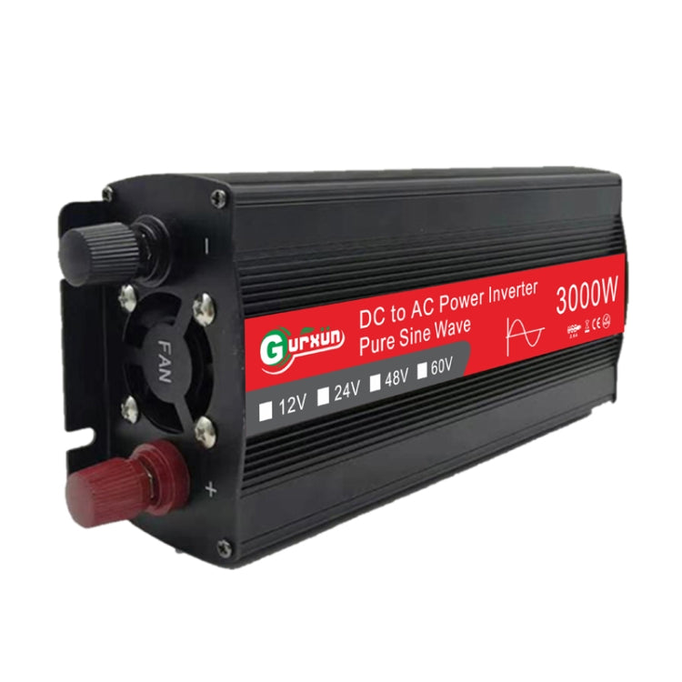 Gurxun Sine Wave Inverter 3000W 2/24/48/60V To 220V Car Boost Converter, 3000W 60V-220V, 3000W 12V-220V, 3000W 24V-220V, 3000W 48V-220V
