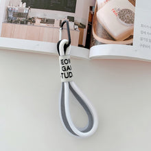 Load image into Gallery viewer, 5 PCS Mobile Phone Case Fluorescent Lanyard Cellphone Wrist Rope, White and Blue, Black and White, Orange and Blue, White Red, Orange Yellow, Blue Green, Dark Blue, White Purple