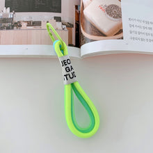 Load image into Gallery viewer, 5 PCS Mobile Phone Case Fluorescent Lanyard Cellphone Wrist Rope, White and Blue, Black and White, Orange and Blue, White Red, Orange Yellow, Blue Green, Dark Blue, White Purple