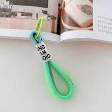 Load image into Gallery viewer, 5 PCS Mobile Phone Case Fluorescent Lanyard Cellphone Wrist Rope, White and Blue, Black and White, Orange and Blue, White Red, Orange Yellow, Blue Green, Dark Blue, White Purple