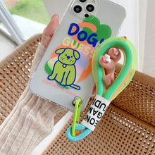 Load image into Gallery viewer, 5 PCS Mobile Phone Case Fluorescent Lanyard Cellphone Wrist Rope, White and Blue, Black and White, Orange and Blue, White Red, Orange Yellow, Blue Green, Dark Blue, White Purple