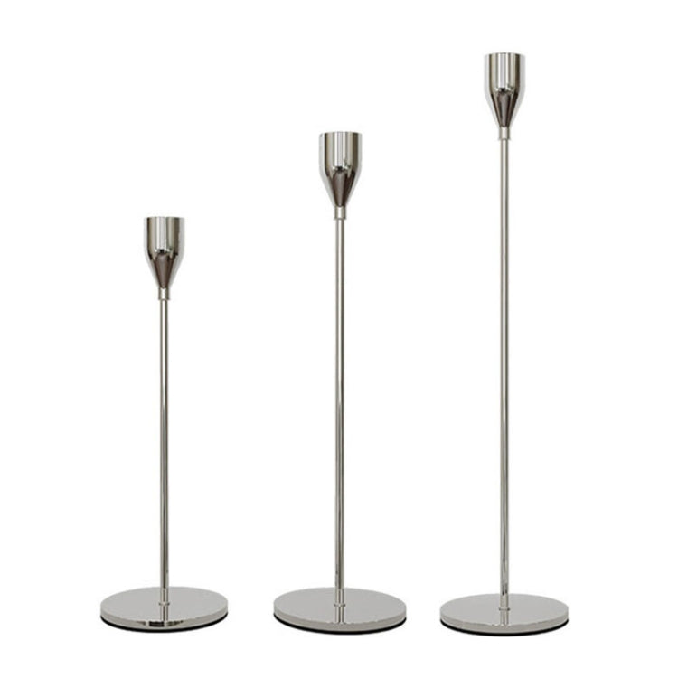 3 PCS / Set Home Decoration Wedding Wrought Iron Candle Holder, Style:, 3 PCS / Set Thick Bottom (Black), 3 PCS / Set Thick Bottom (Gold), 3 PCS / Set Thick Bottom (Rose Red), 3 PCS / Set Thick Bottom (Silver), 3 PCS / Set Thin Bottom (Black)          ...