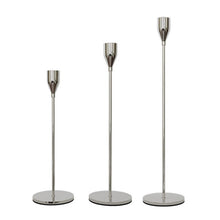 Load image into Gallery viewer, 3 PCS / Set Home Decoration Wedding Wrought Iron Candle Holder, Style:, 3 PCS / Set Thick Bottom (Black), 3 PCS / Set Thick Bottom (Gold), 3 PCS / Set Thick Bottom (Rose Red), 3 PCS / Set Thick Bottom (Silver), 3 PCS / Set Thin Bottom (Black)          ...