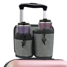 Load image into Gallery viewer, Luggage Travel Cup Holder Travel Beverage Storage Rack, Double Cup Holder