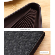 Load image into Gallery viewer, Organ Card Holder Large-capacity Card Sleeve For Men And Women, Horizontal Blue, Horizontal Black, Horizontal Coffee, Vertical Blue, Vertical  Black, Vertical Coffee