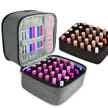 Load image into Gallery viewer, Nail Polish Storage Bag Portable Essential Oil Lipstick Organizer, Grey