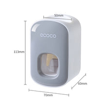 Load image into Gallery viewer, ECOCO E1922 Children Adult Double Position Automatic Toothpaste Squeezing Device, E1922 Black, E1922 Grey