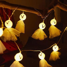 Load image into Gallery viewer, LED Halloween Decoration Luminous Cloth Ghost Ornament String Light, 1.5m 10 Lights, 3m 20 Lights, 6m 40 Lights