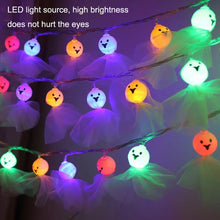 Load image into Gallery viewer, LED Halloween Decoration Luminous Cloth Ghost Ornament String Light, 1.5m 10 Lights, 3m 20 Lights, 6m 40 Lights