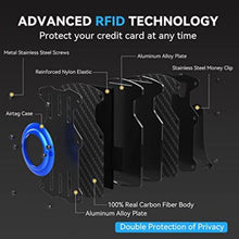 Load image into Gallery viewer, Men Ultra Slim Tracker Card Holder RFID Metal Card Holder for AirTag 2nd Gen / AirTag 1st Gen, Black, Blue, Red