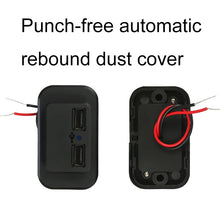 Load image into Gallery viewer, 4.8A Punch-Free Automatic Spring Cover RV Bus Modified Dual USB Car Charger, 4.8A