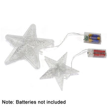 Load image into Gallery viewer, Christmas Tree Top Light LED Glowing Star Lights, Size:, Small Battery Model, Large Battery Model, Small EU Plug, Large EU Plug