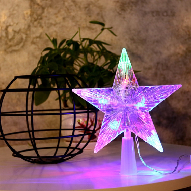 Christmas Tree Top Light LED Glowing Star Lights, Size:, Small Battery Model, Large Battery Model, Small EU Plug, Large EU Plug